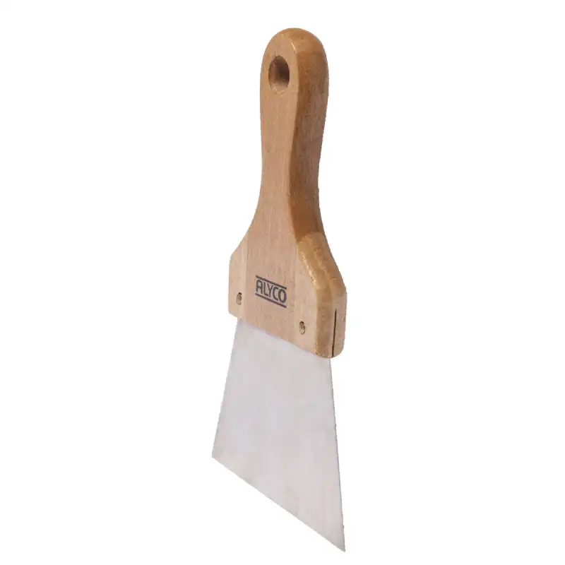 Spatule inox manche en bois 120mm