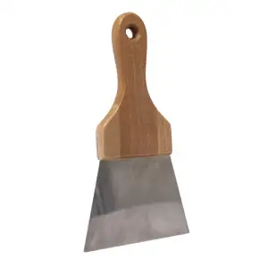 Spatule inox manche en bois 120mm