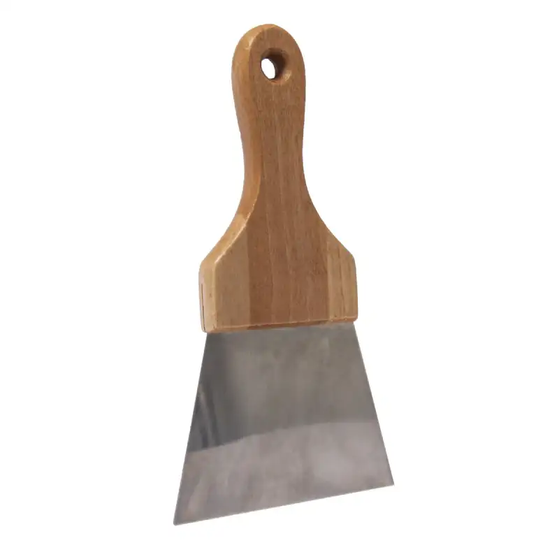 Spatule inox manche en bois 120mm