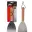 Spatule  en acier inoxydable avec manche en bois 33 cm - BBQ