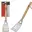 Spatule de barbecue en acier inoxydable avec manche en bois 41 cm - BBQ