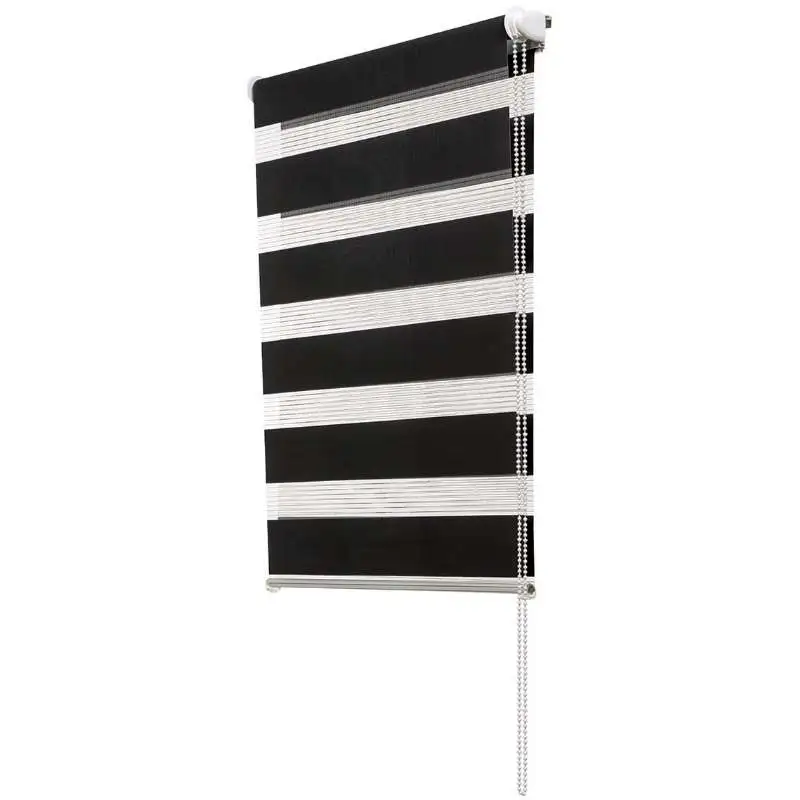 Store enrouleur gris foncé Zébra 60 x 120 cm