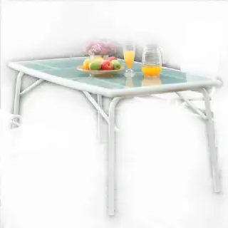 Table de jardin blanche banbol 150x85cm