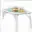 Table de jardin blanche banbol 150x85cm