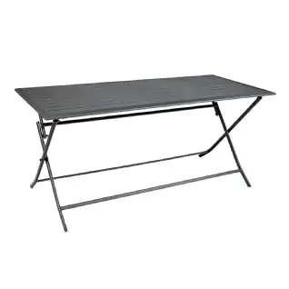 Table pliante alu l 160-p,70-h 75cm