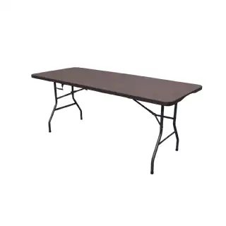 Table pliante WERKA PRO aspect bois (180x74x74cm)