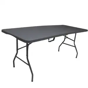 Table pliante rectangulaire grise 