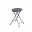 Tabouret Pliant gris H46 cm WERKA PRO 