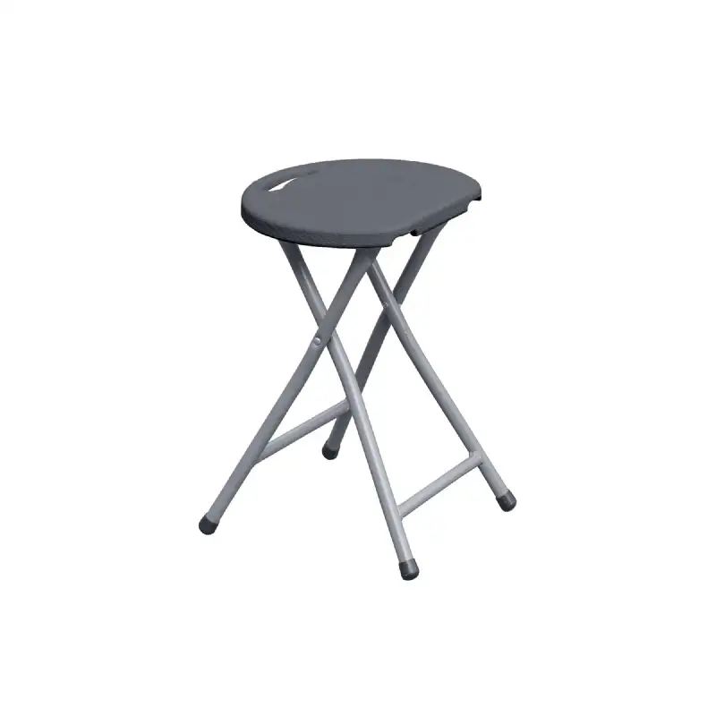 Tabouret Pliant gris H46 cm WERKA PRO 