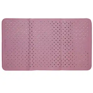 Tapis de bain rectangulaire.