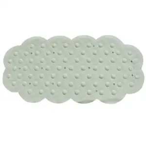 Tapis de bain blanc caoutchouc 