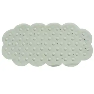 Tapis de bain blanc caoutchouc 