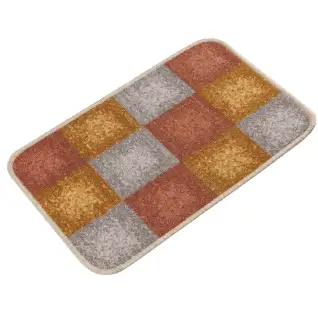 Tapis à damier orange 