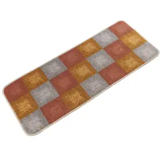 Tapis à damier orange 