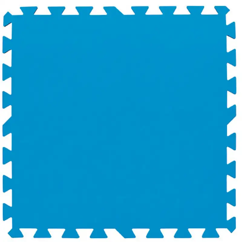 Lot de 9 dalles de sol bleu 50 x 50 cm