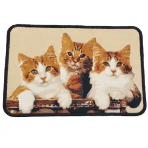 Tapis 40 x 60 cm motif les 3 chats