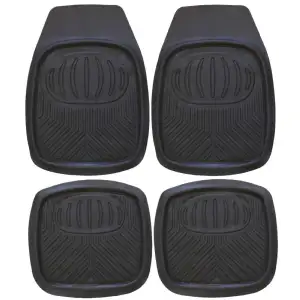 Set de 4 tapis de sol en PVC pour voiture (taille universelle) 