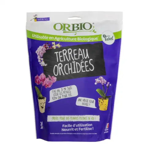 Terreau orchidées 3L Orbio