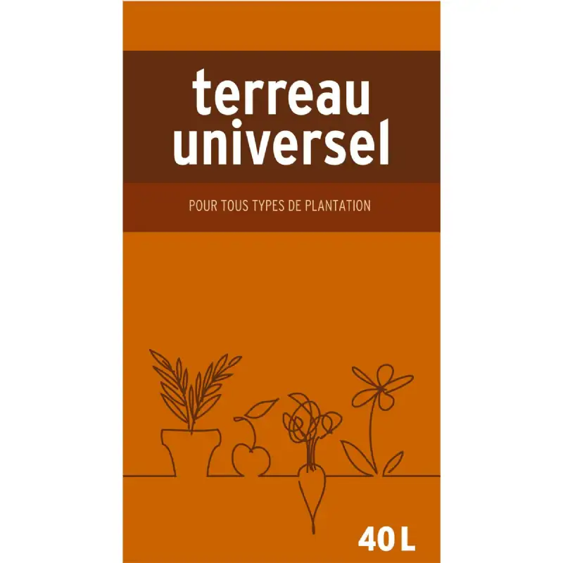 Terreau universel en sac de 40 L Algoflash