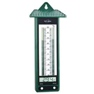 Thermomètre électronique mini maxi vert