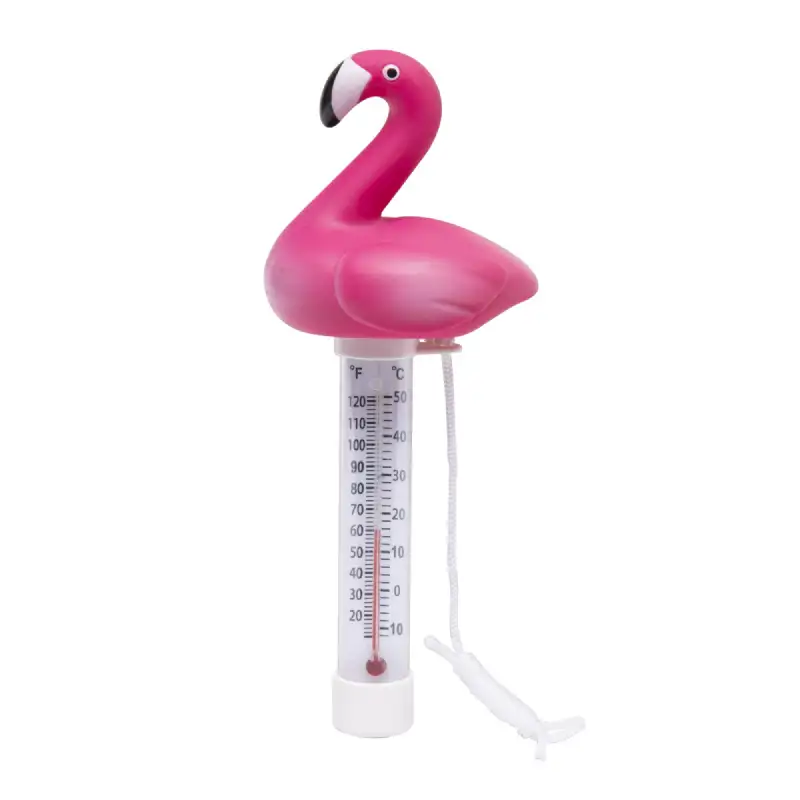 Thermomètre piscine Flamant Rose