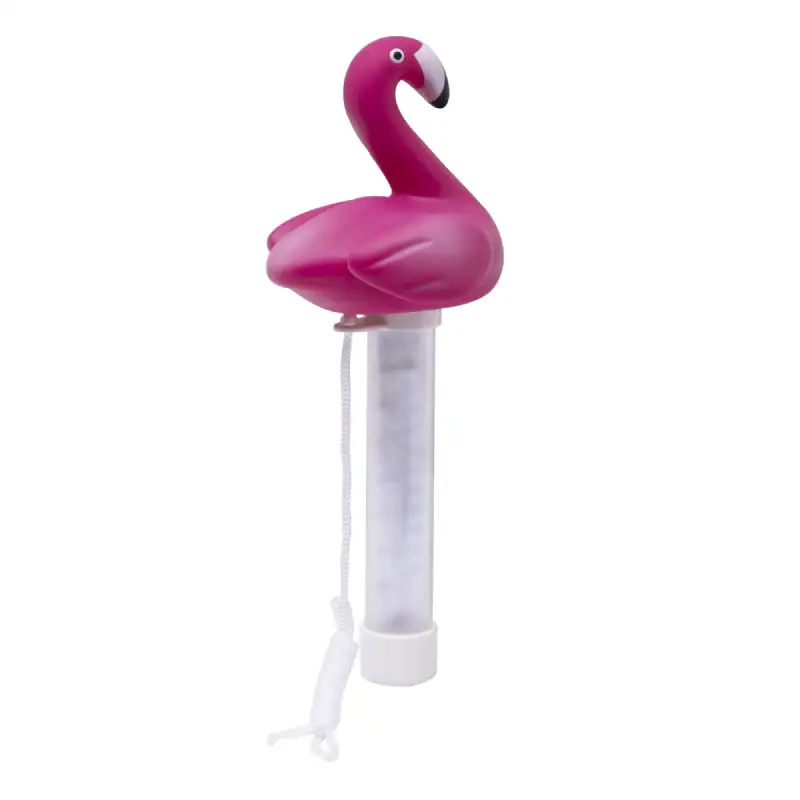 Thermomètre piscine Flamant Rose