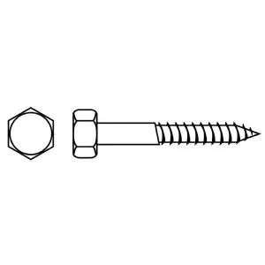 Tirefond tête hexagonale zingué Viswood