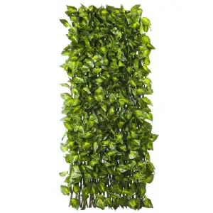 Treillis osier 1 x 2 m feuilles vertes-jaunes