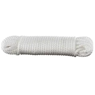 Tresse 20m polypropylène blanc