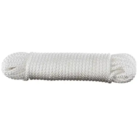 Tresse 20m polypropylène blanc