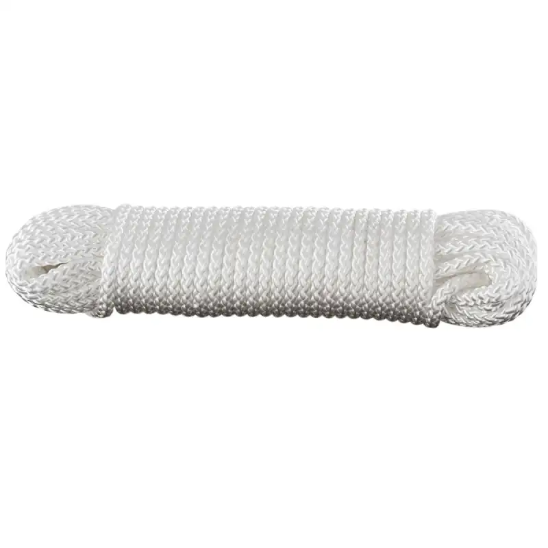 Tresse 20m polypropylène blanc