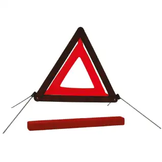 Triangle de présignalisation homologué pliable