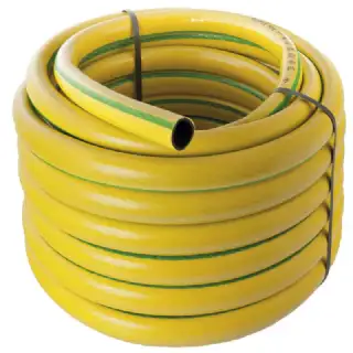 Tuyau d’arrosage tricoté Ø 25 mm jaune 20 m 