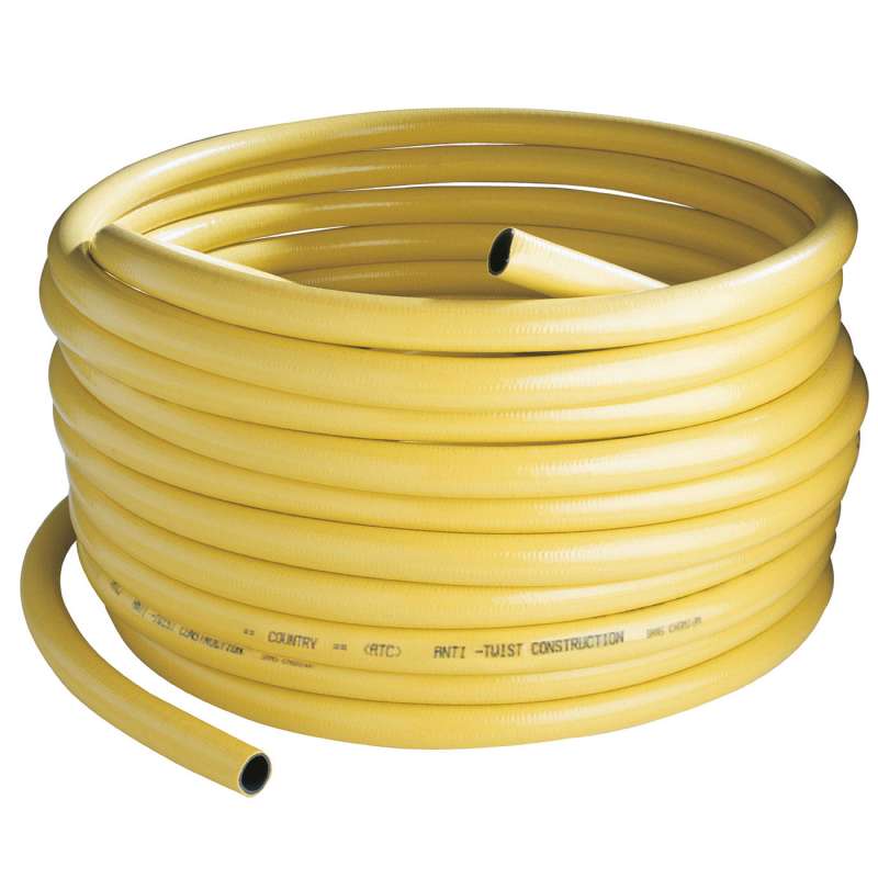 TUYAU ARROSAGE-15.0MM JAUNE & VERT 50 METRE HELIFLEX