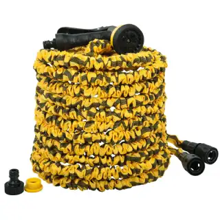 Tuyau extensible 25m jaune WERKA PRO avec pistolet