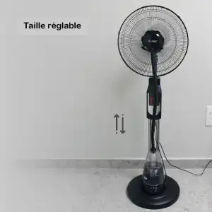 Ventilateur brumisateur avec pied + télécommande