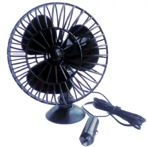 Mini ventilateur oscillant 12 volts à ventouse