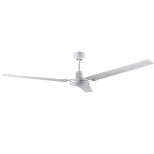 Ventilateur de plafond blanc Saltok Ø 132cm avec commande murale