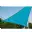 Voile d ombrage triangle azur 3,6m x 3,6m