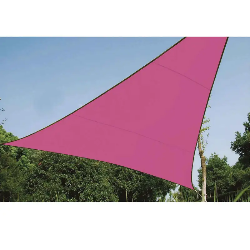 Voile d'ombrage triangle 3,6 m rose