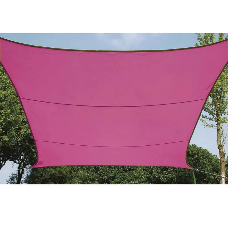 Voile d'ombrage carrée 5 m rose