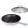 Ensemble wok inox avec couvercle 29 cm