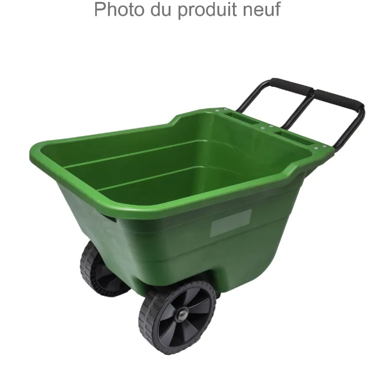 Chariot de jardin sur roues cuve 90L